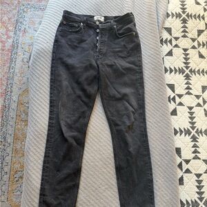 Agolde High Rise Black Women's Jeans